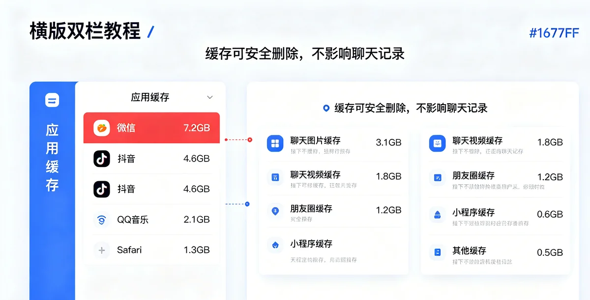 爱思助手App专项清理微信缓存详细分解