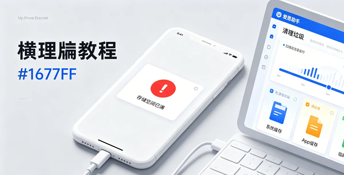 爱思助手清理 iPhone 垃圾文件与缓存完整教程：2026年释放空间最全指南